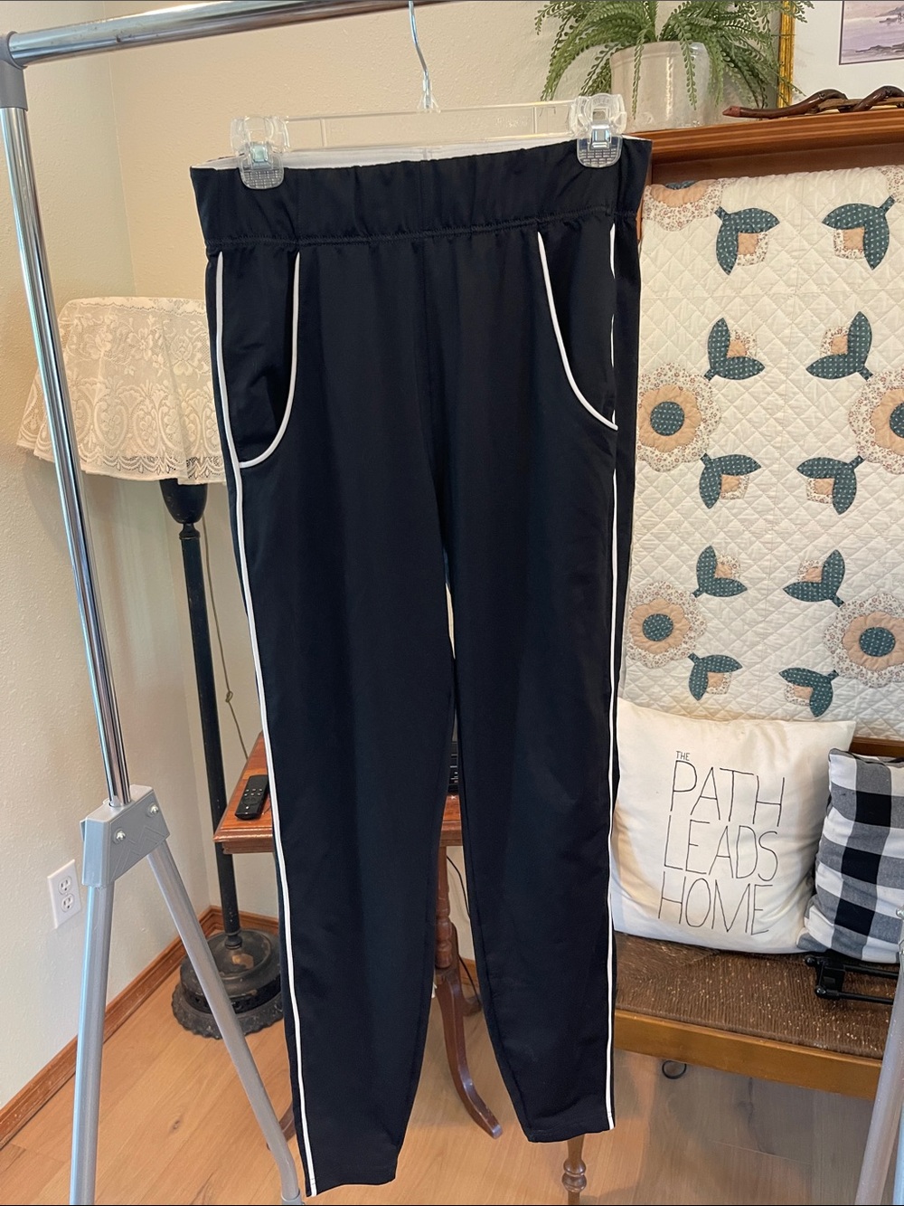 Gymshark Track Pants with White Piping